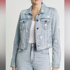 Pistola Brando Star-Embroidered Denim Jacket